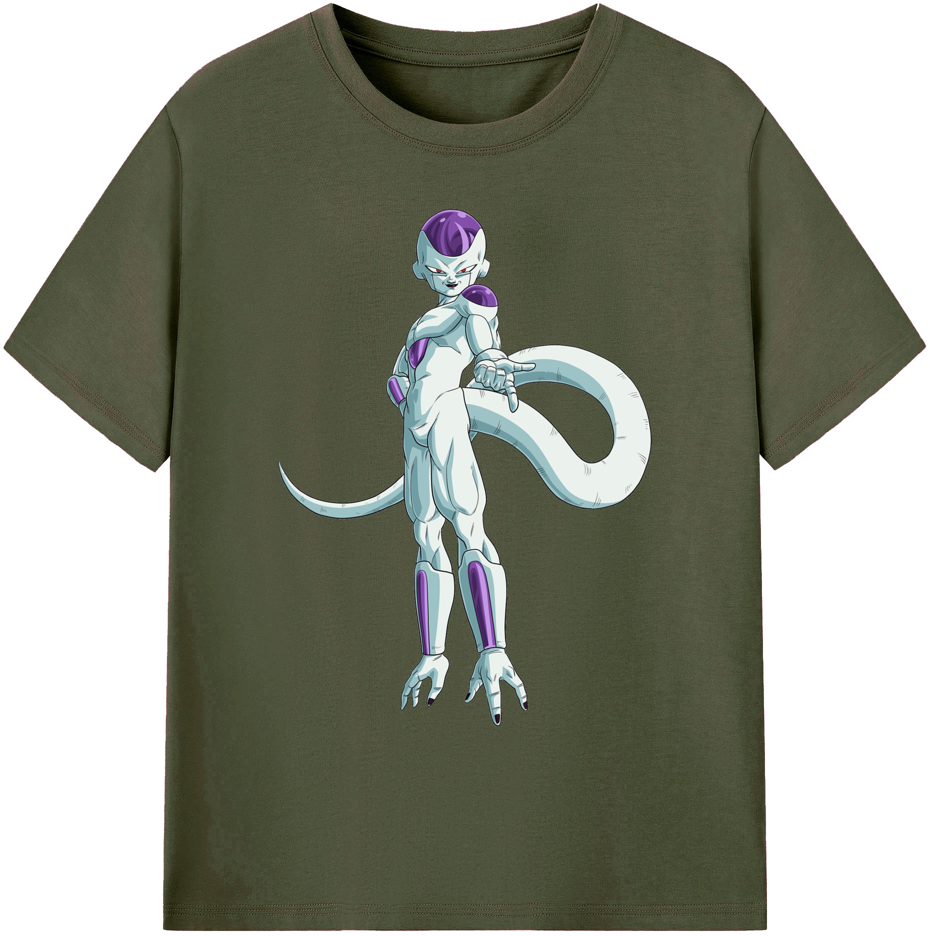 （画像用） ドラゴンボール フリーザ DRAGON BALL Frieza 綿100％ メンズ半袖Tシャツ｜肌触りやわらか＆通気性
